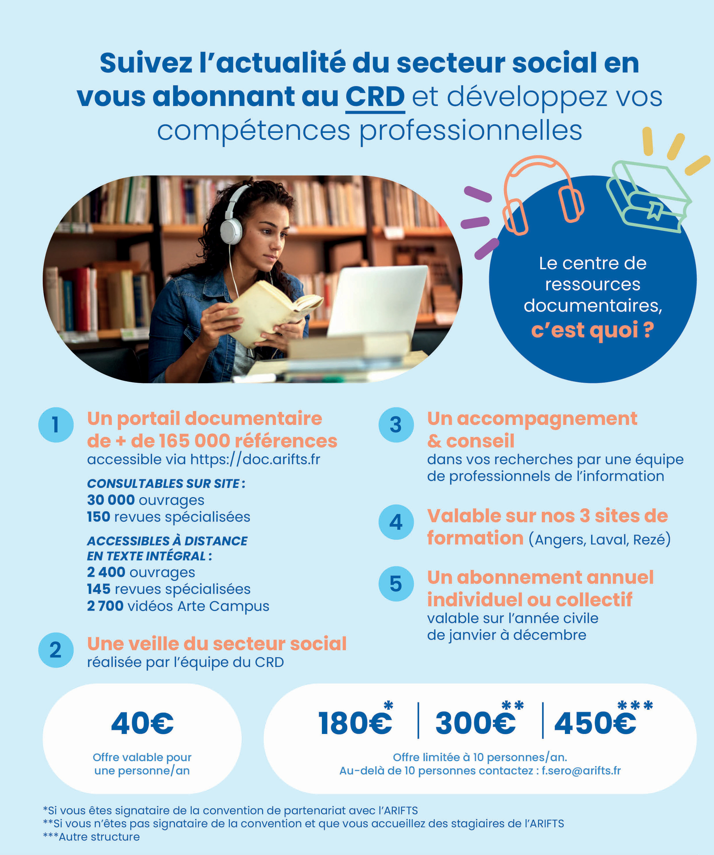 Offre d'abonnement au CRD web